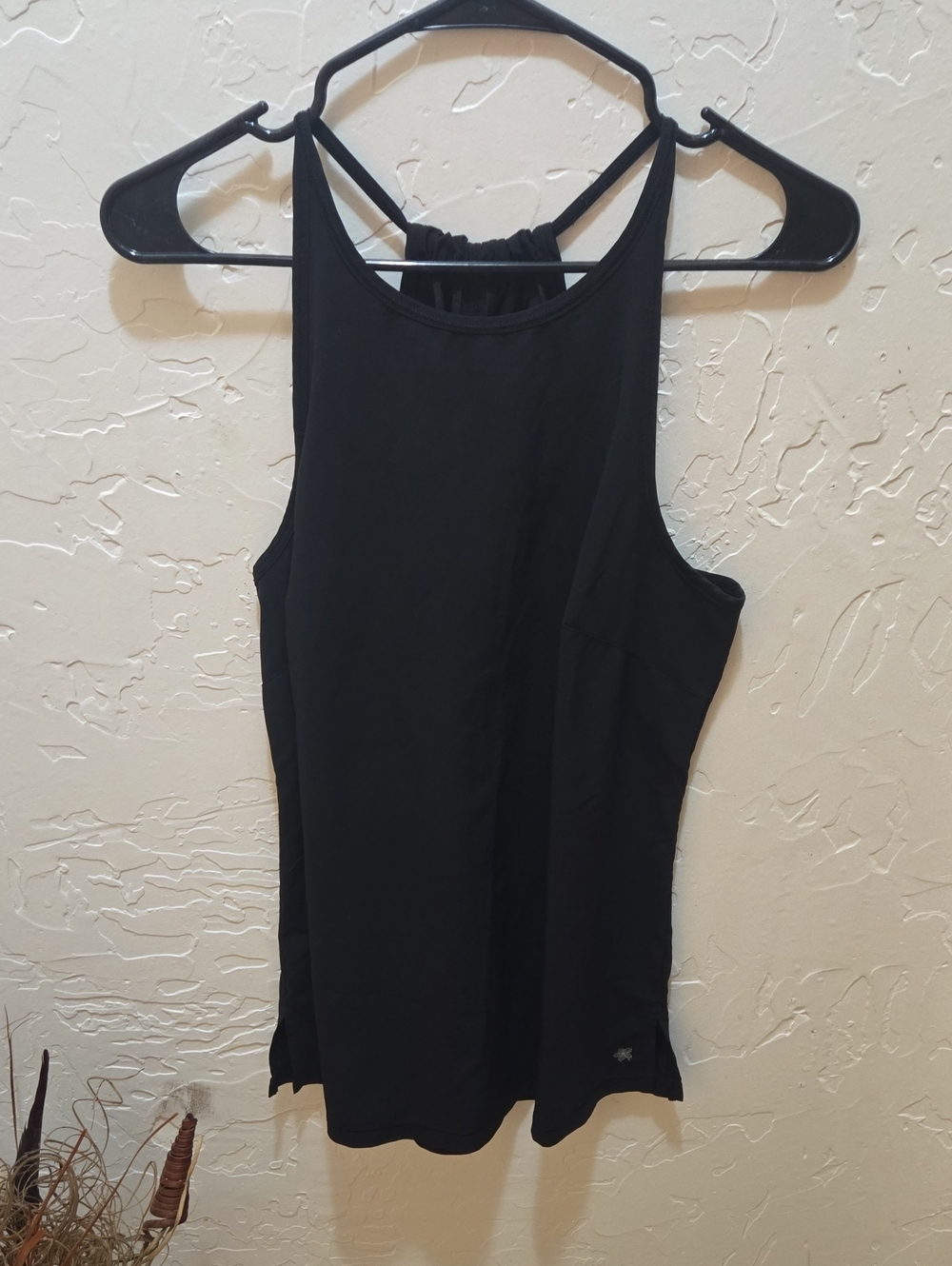 tek gear Black High-Neck Racerback Tank